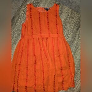 TOPSHOP size 4 orange dress